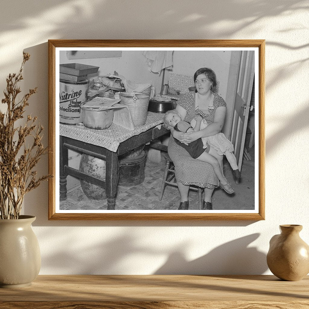 Mrs. E. Gorder and Child North Dakota September 1937