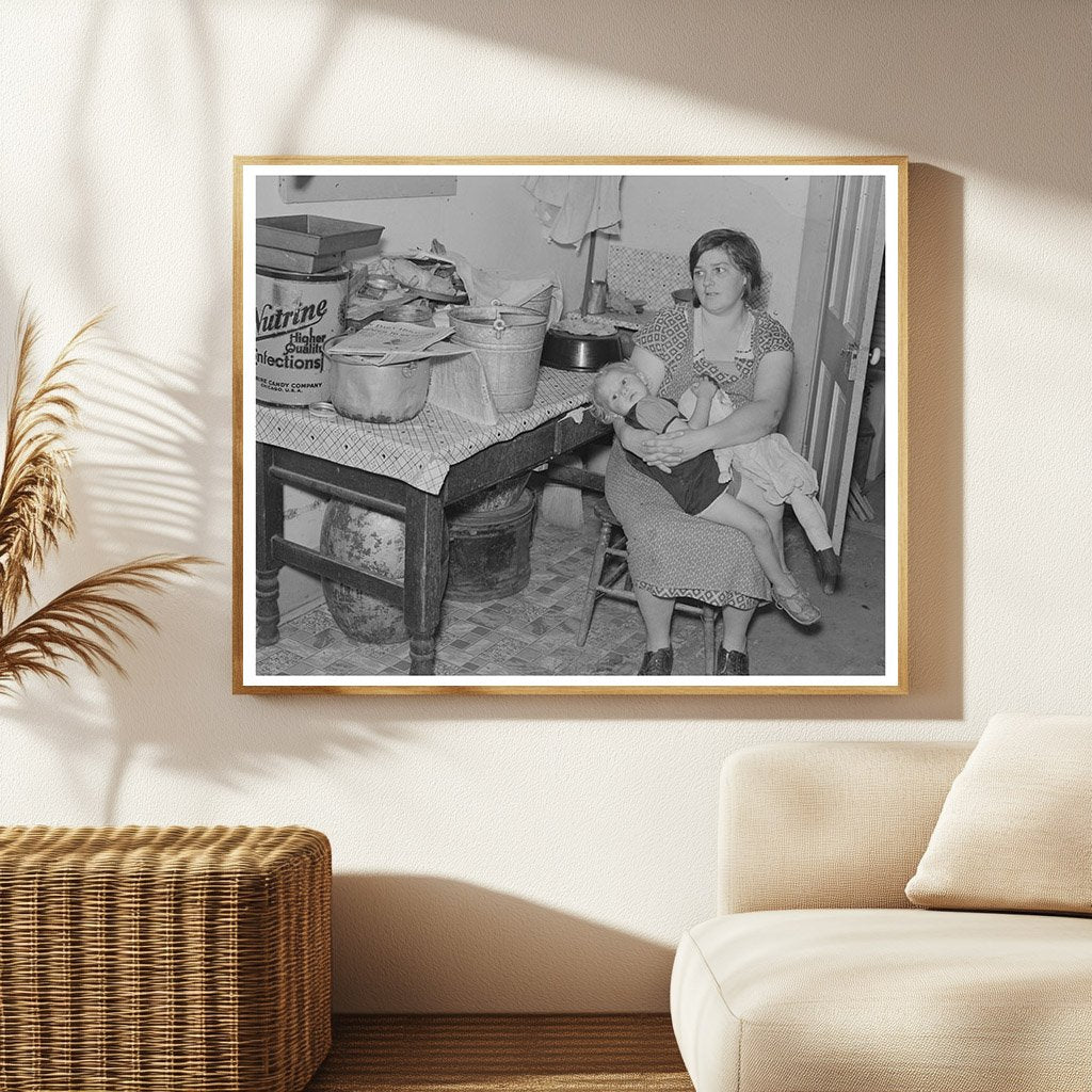 Mrs. E. Gorder and Child North Dakota September 1937