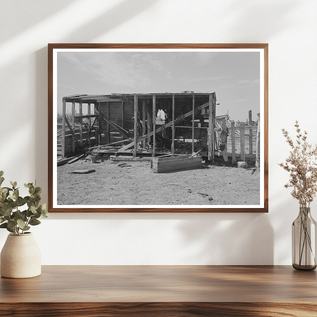 Vintage Harness Shed in North Dakota September 1937