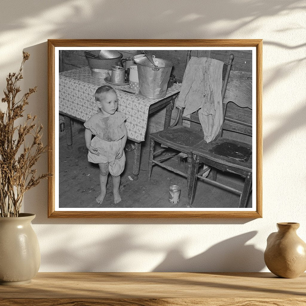 Child on North Dakota Farm September 1937 Drought Impact