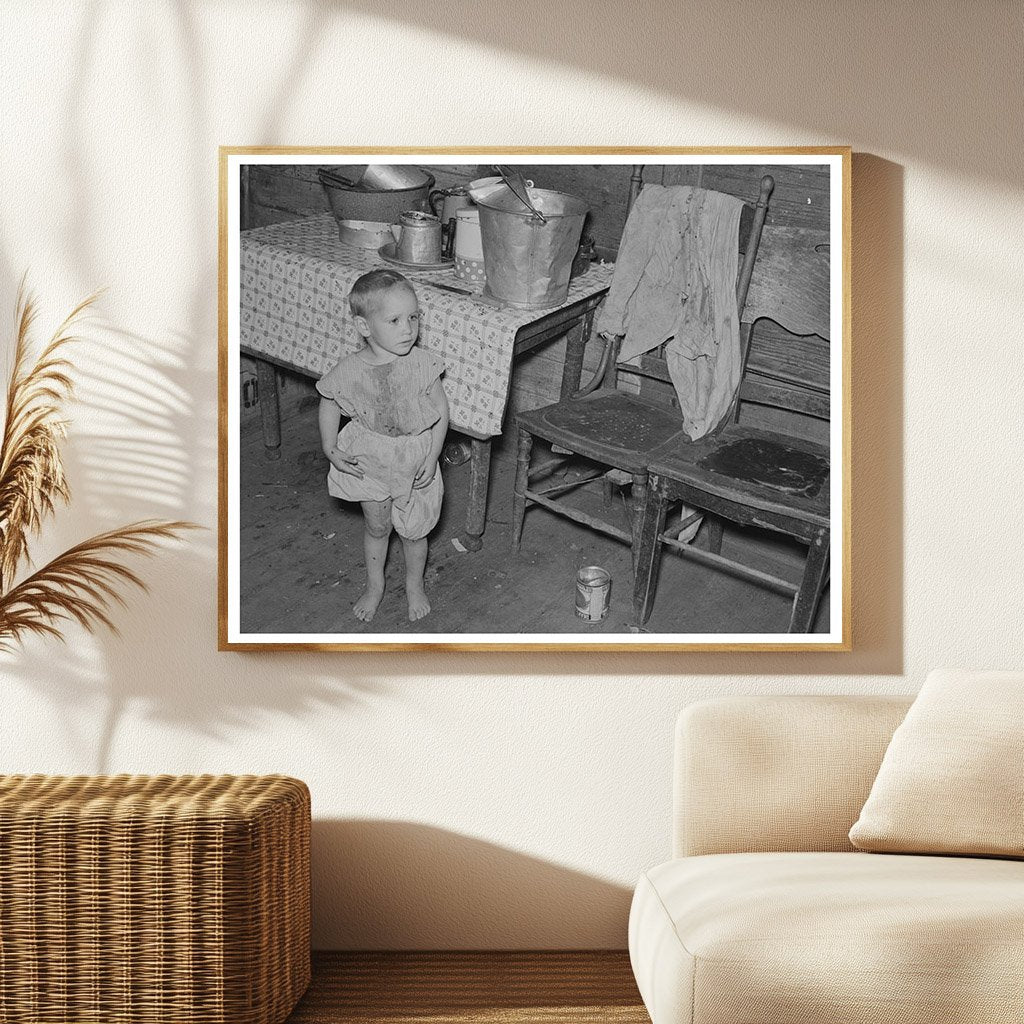 Child on North Dakota Farm September 1937 Drought Impact