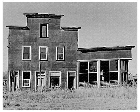 Funkley Minnesota Hotel and Saloon Photo September 1937