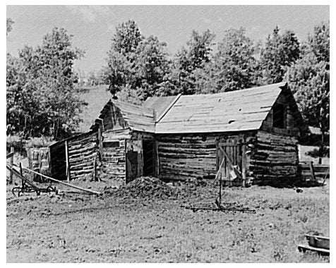 Barn on Alanzo Heaths Farm Black River Falls 1937