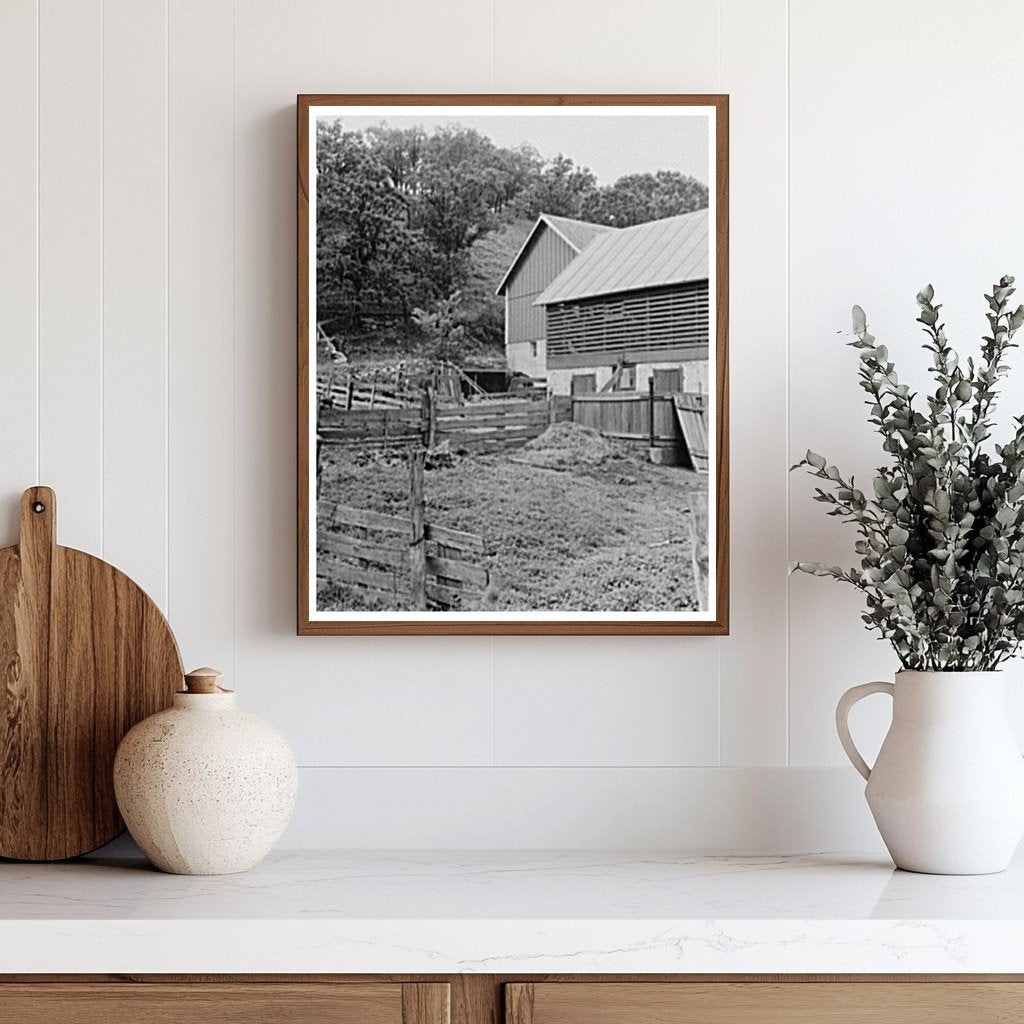 Barnyard Scene in Dane County Wisconsin June 1937