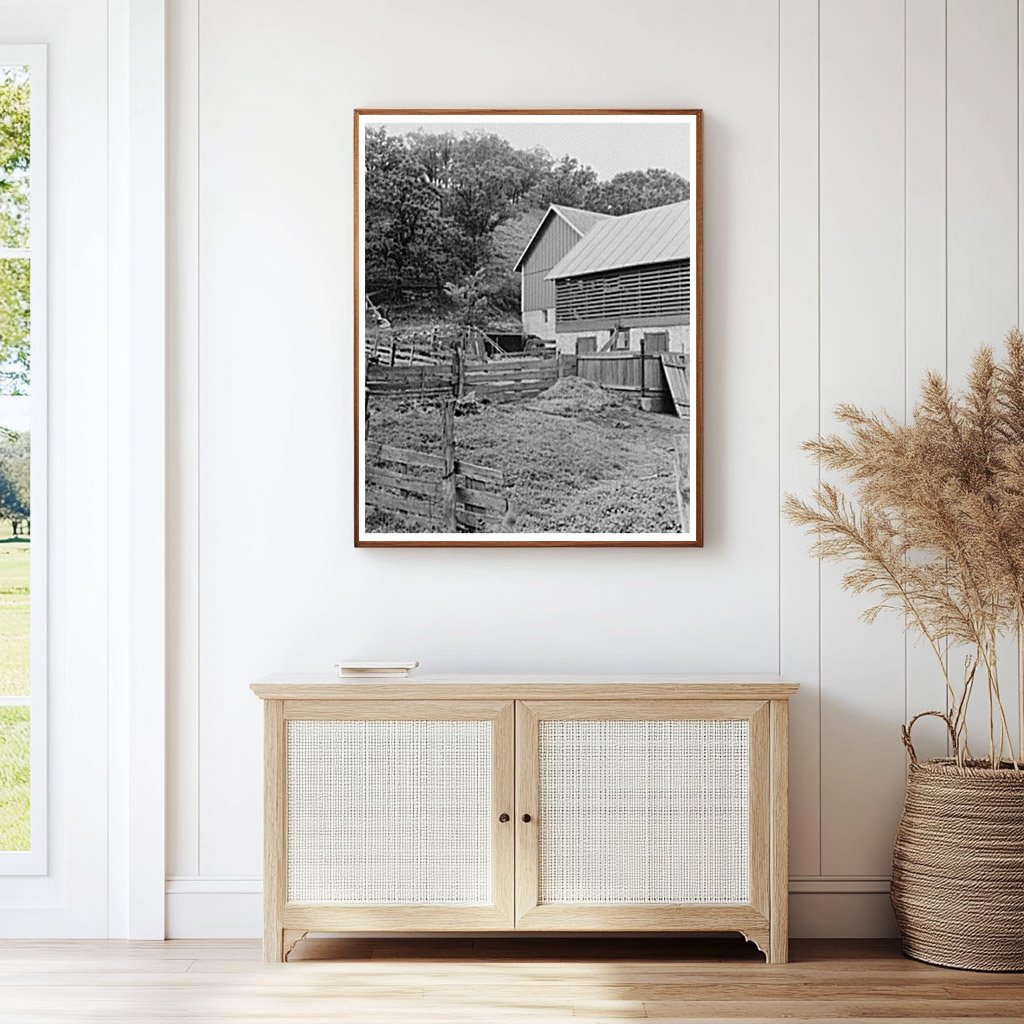 Barnyard Scene in Dane County Wisconsin June 1937
