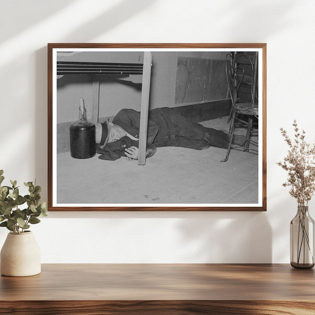 Lumberjack in Saloon Craigville Minnesota 1937