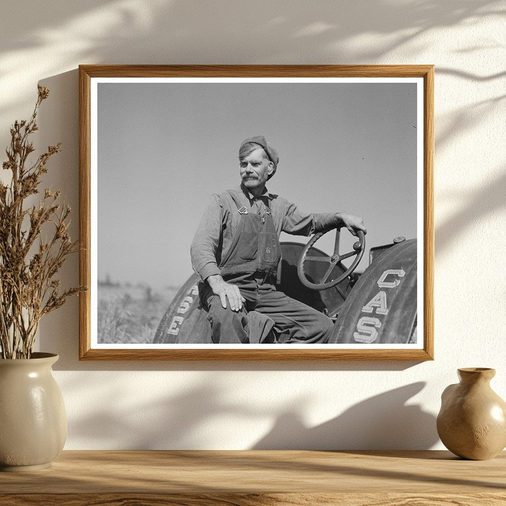 1937 Farmer on Tractor in Little Rock Minnesota