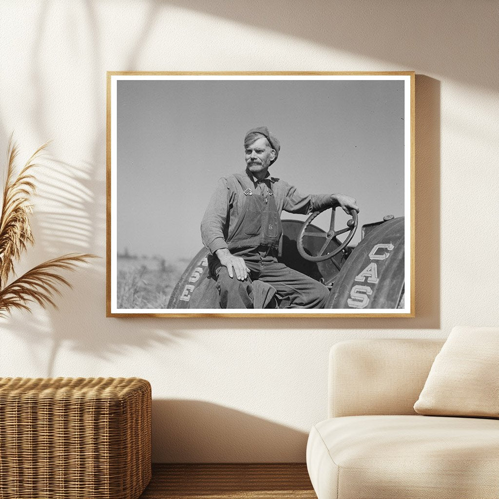 1937 Farmer on Tractor in Little Rock Minnesota