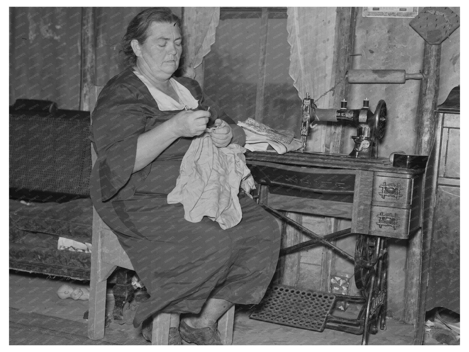 Farmwife in Northome Minnesota September 1937