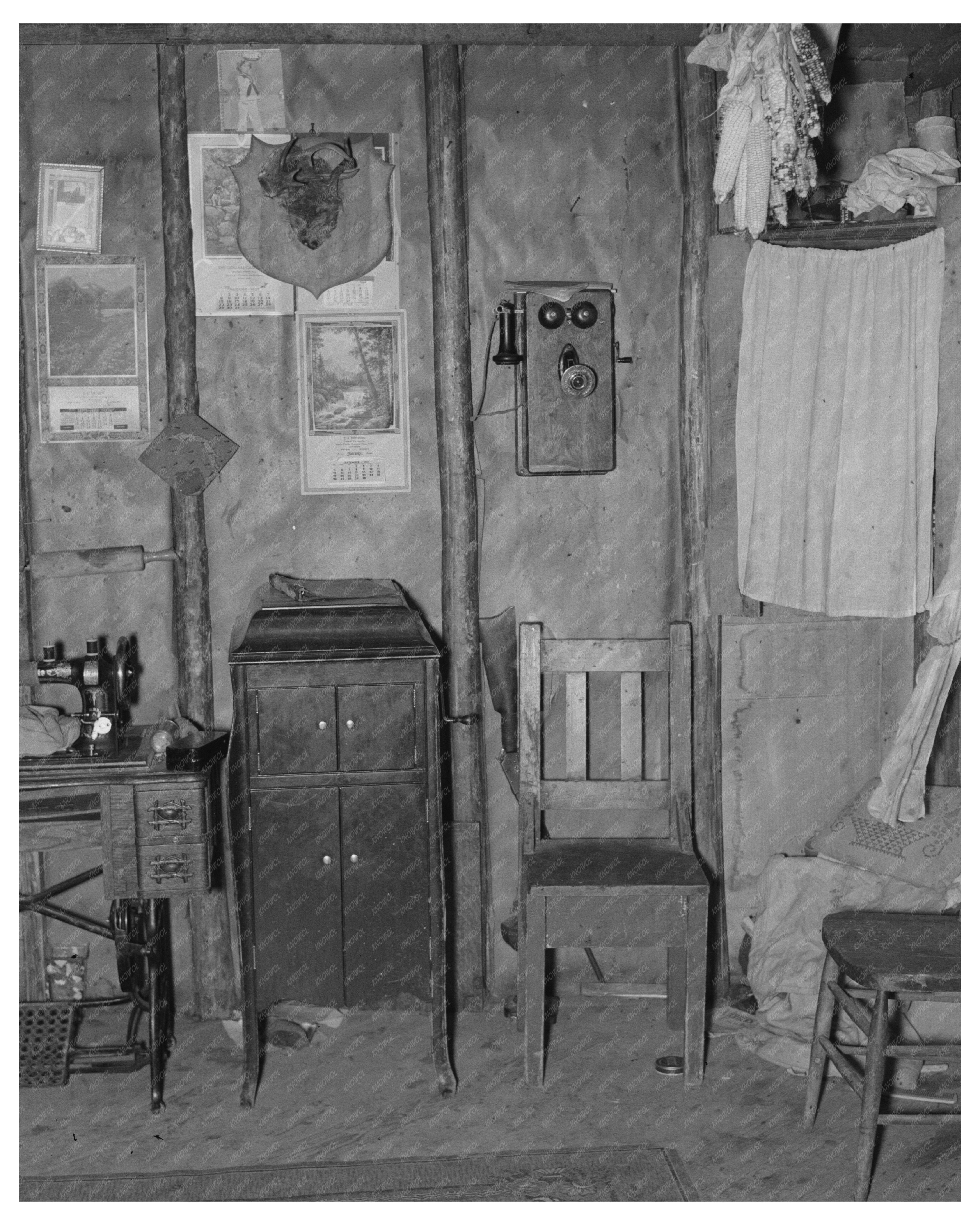 Charles Swanson Home Living Room 1937 Minnesota Interior