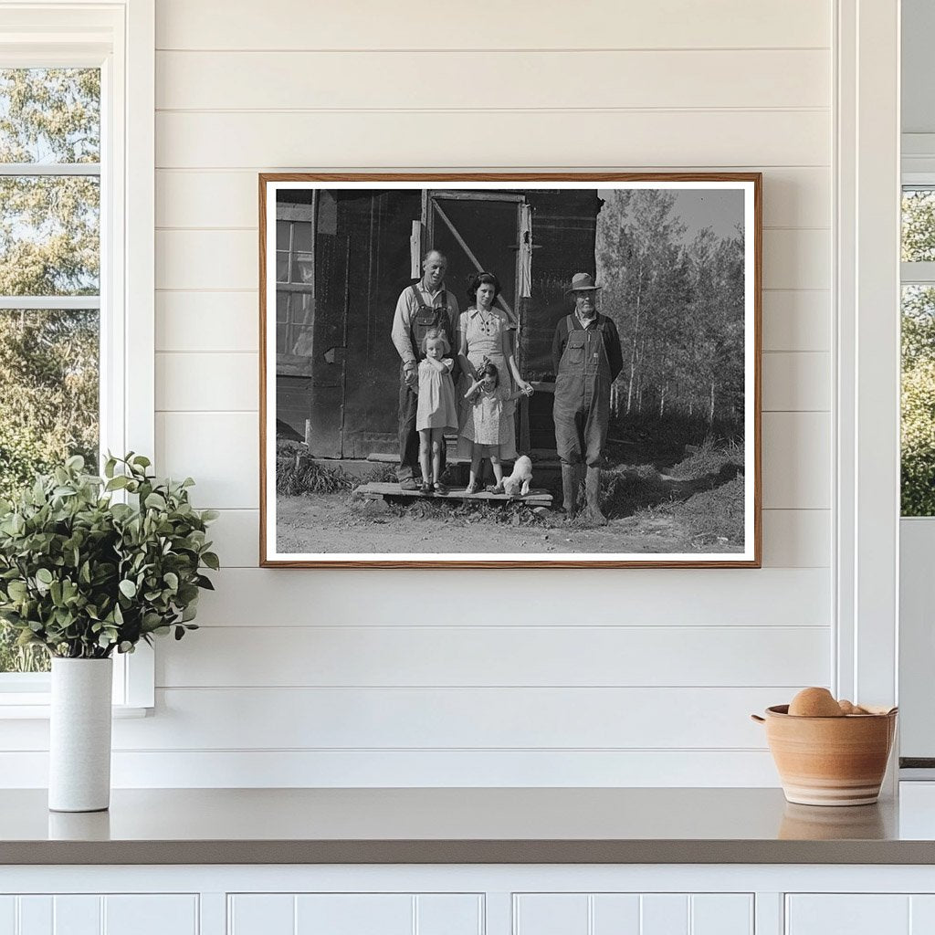 Orville White Family on Koochiching County Land 1937