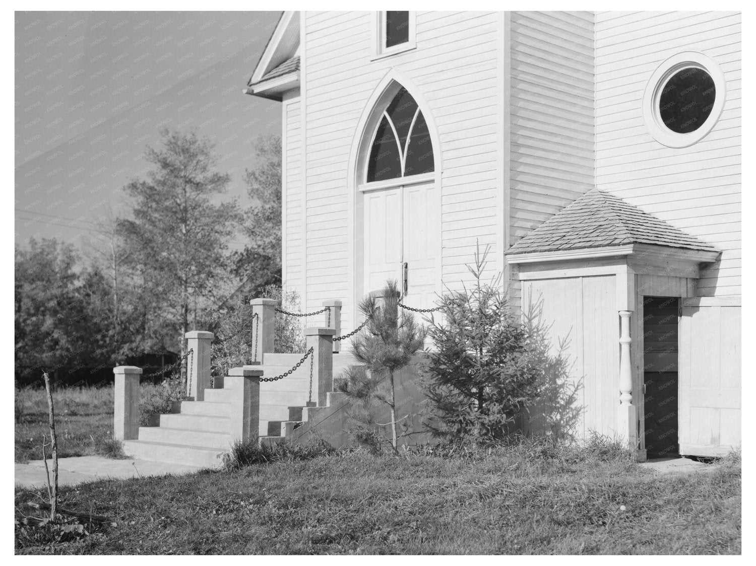 Vintage Church in Littlefork Minnesota 1937