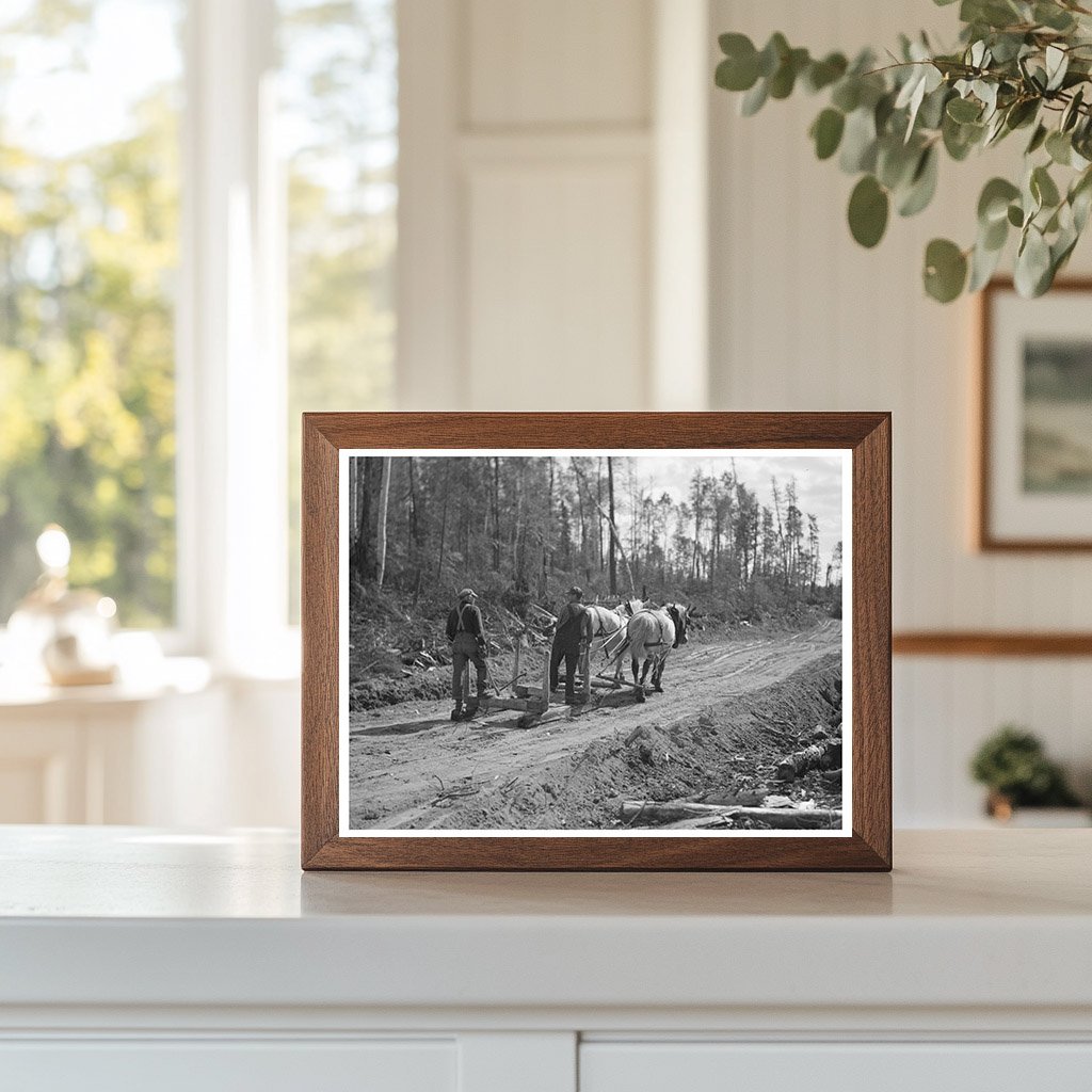 Logging Camp Scene Effie Minnesota September 1937