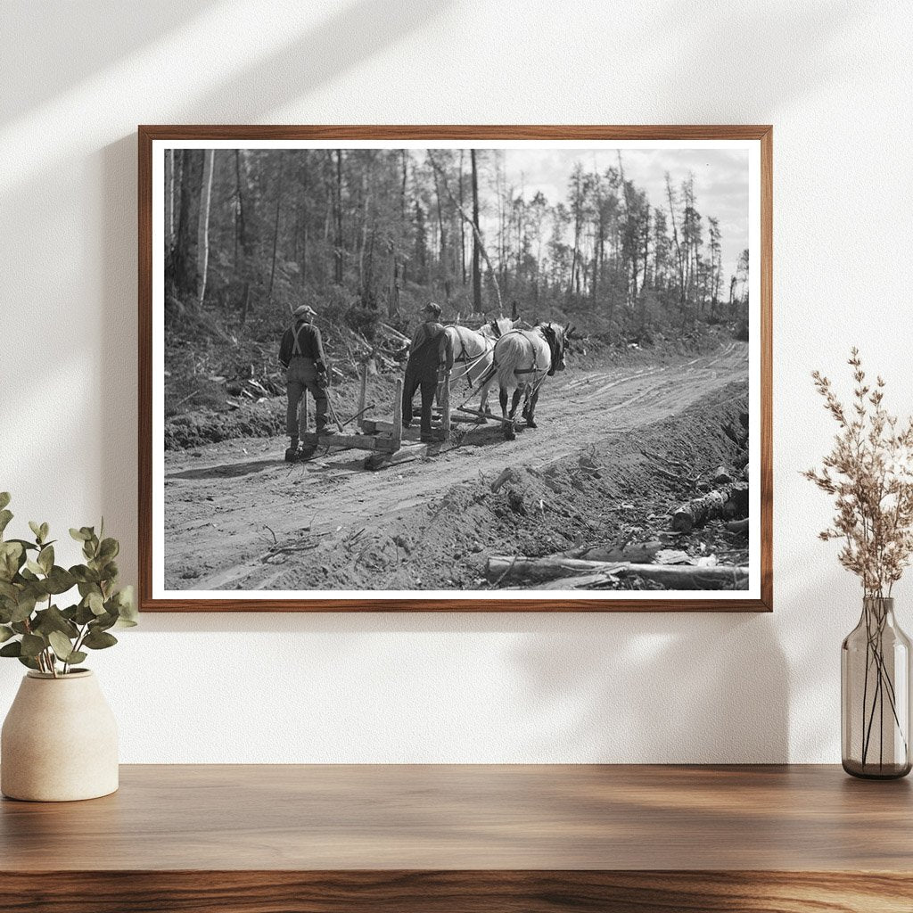 Logging Camp Scene Effie Minnesota September 1937