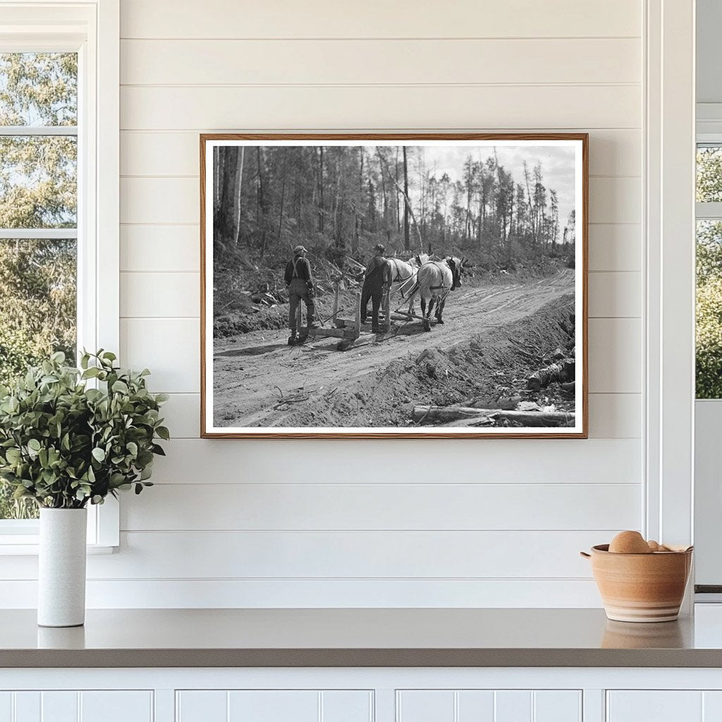 Logging Camp Scene Effie Minnesota September 1937