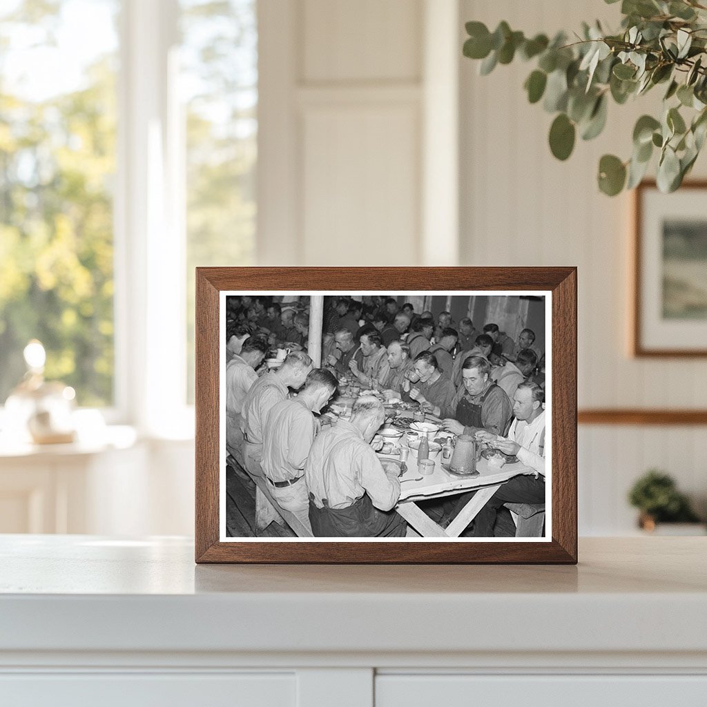 Lumberjacks Dinner Camp Effie Minnesota September 1937