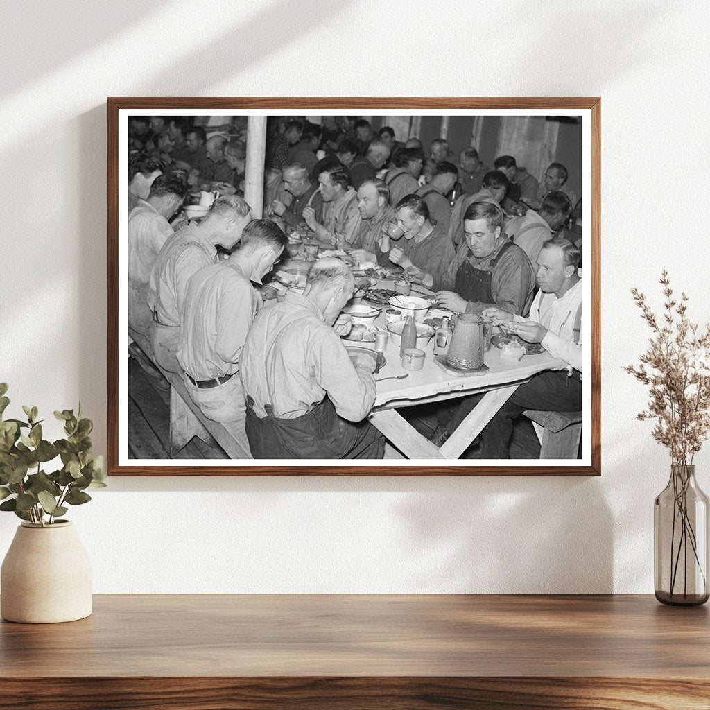 Lumberjacks Dinner Camp Effie Minnesota September 1937
