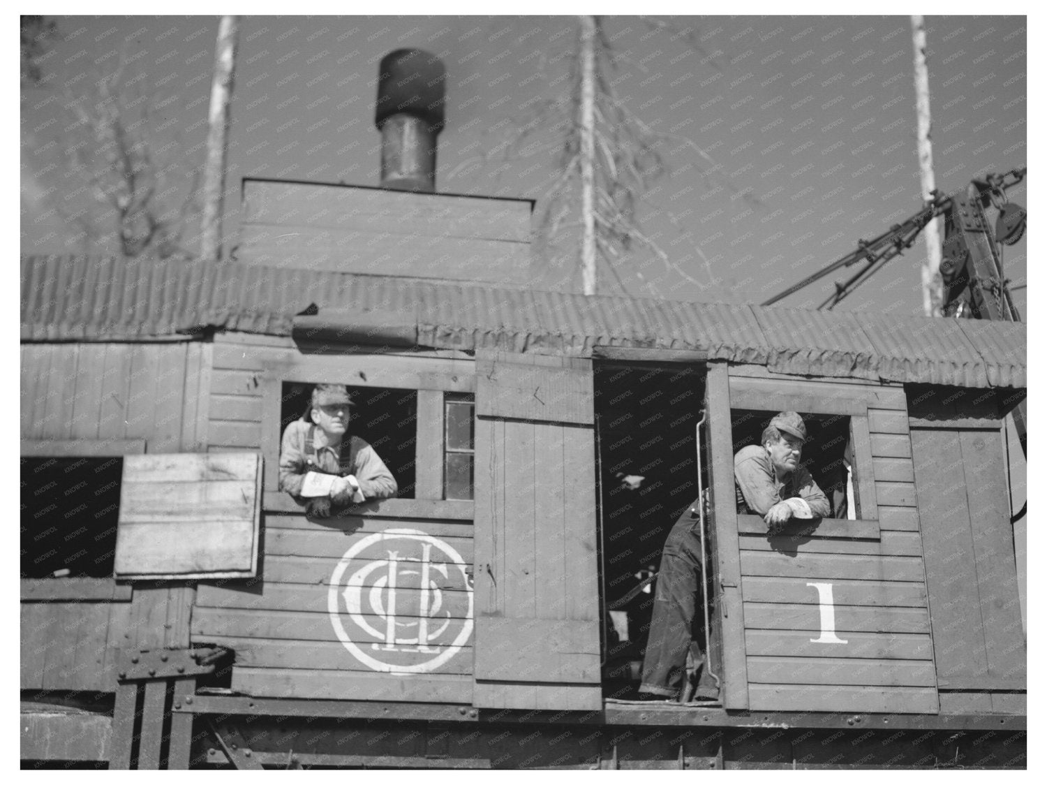 Logging Camp Workers in Effie Minnesota September 1937