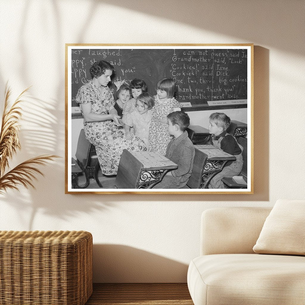 Rural School Scene in Williams County North Dakota 1937