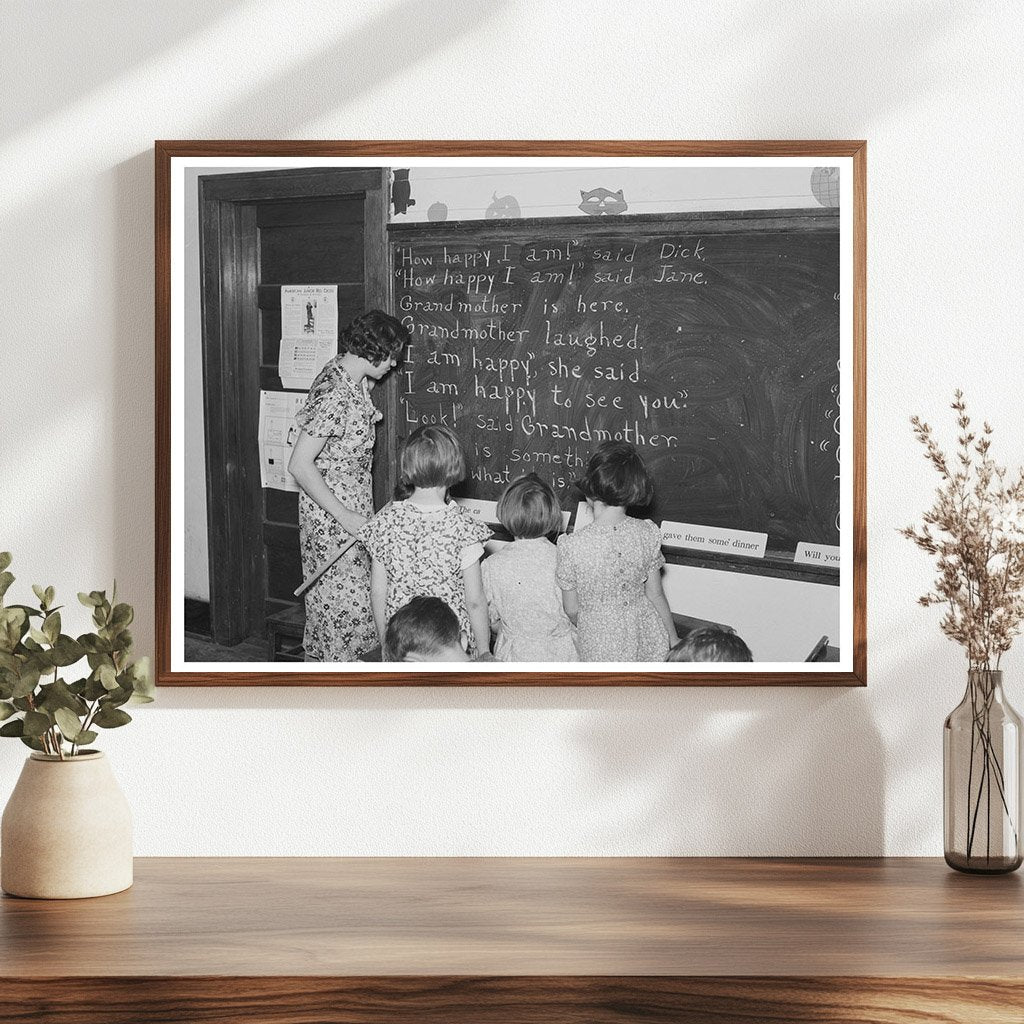 Rural Schoolchildren and Teacher North Dakota October 1937