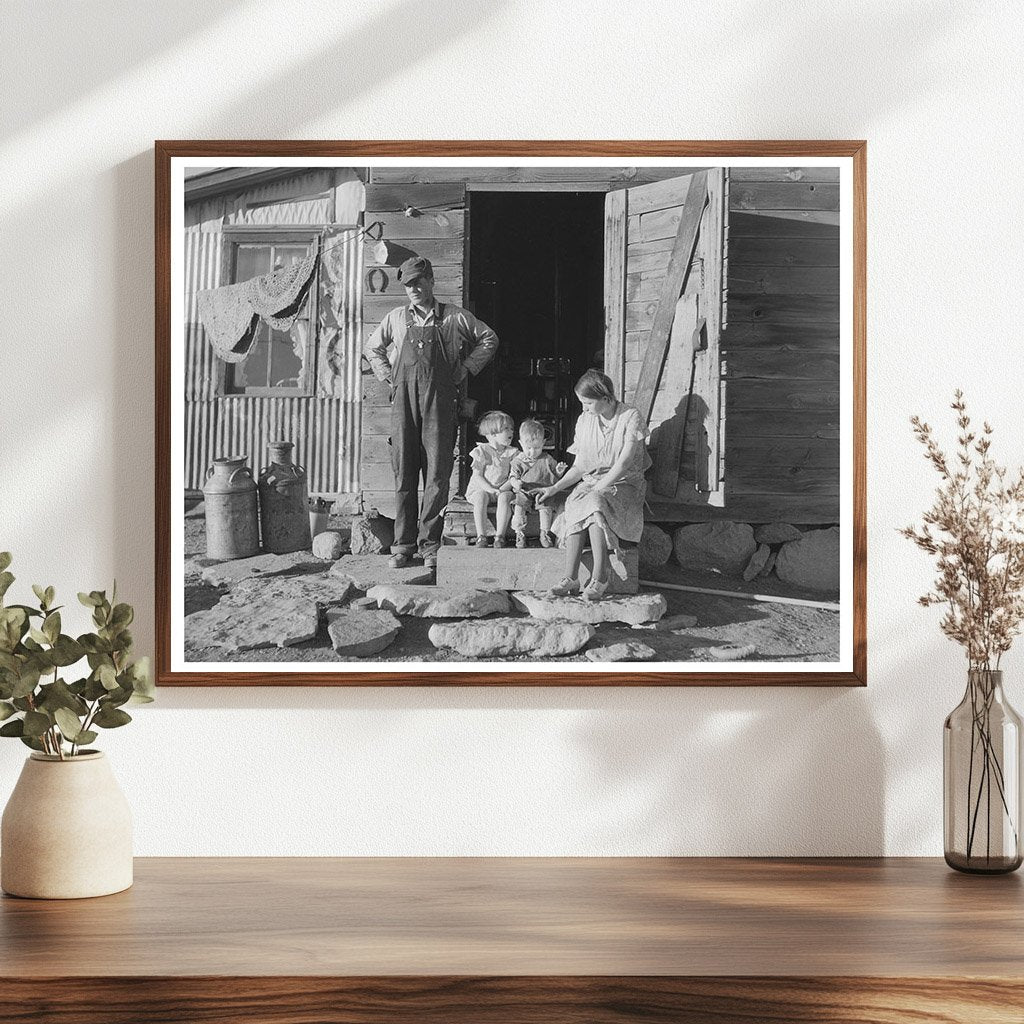 Farmer and Family in North Dakota October 1937