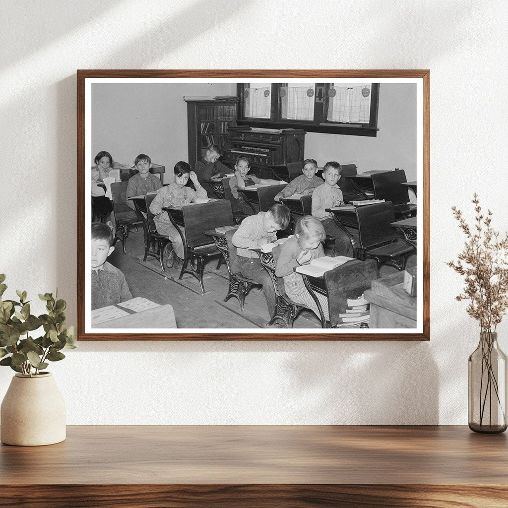 Vintage Rural School in Williams County North Dakota 1937
