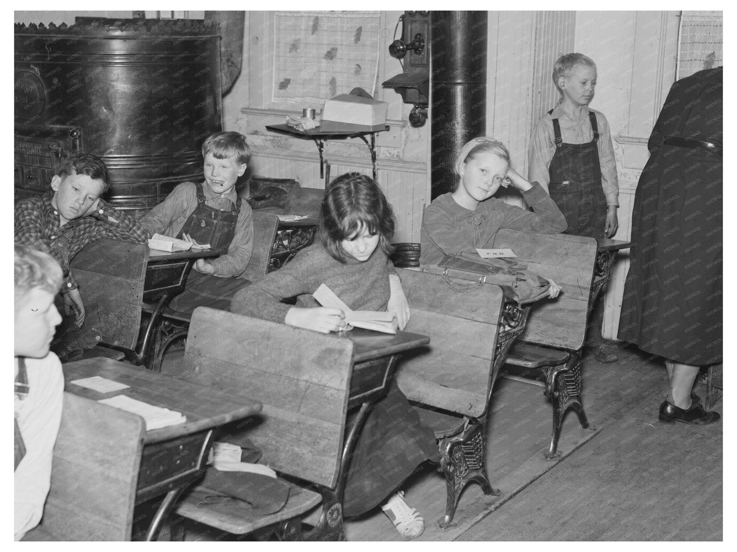 Rural School Children in Williams County North Dakota 1937