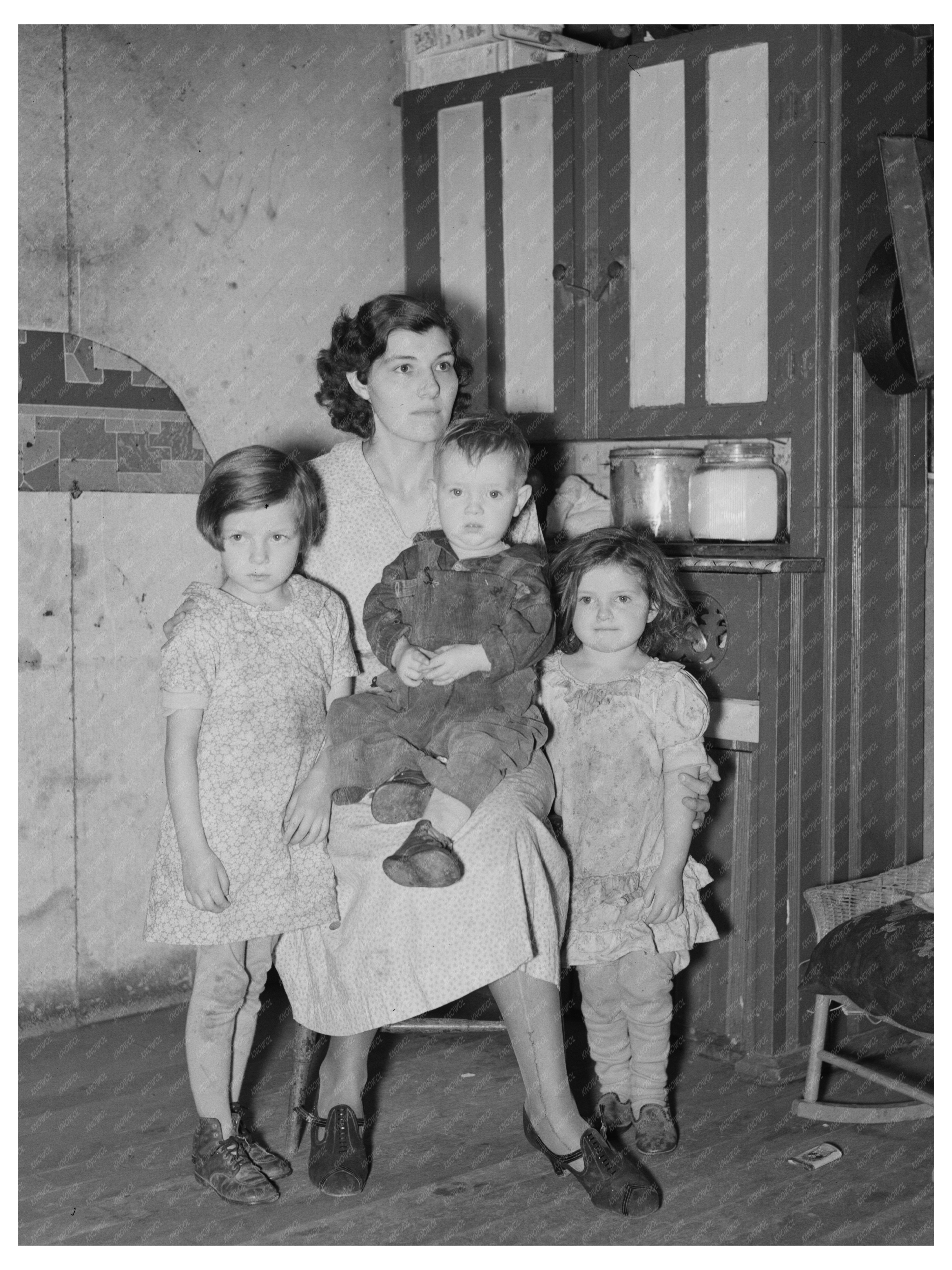 Nels Birkeland Family on Farm Security Grant 1937