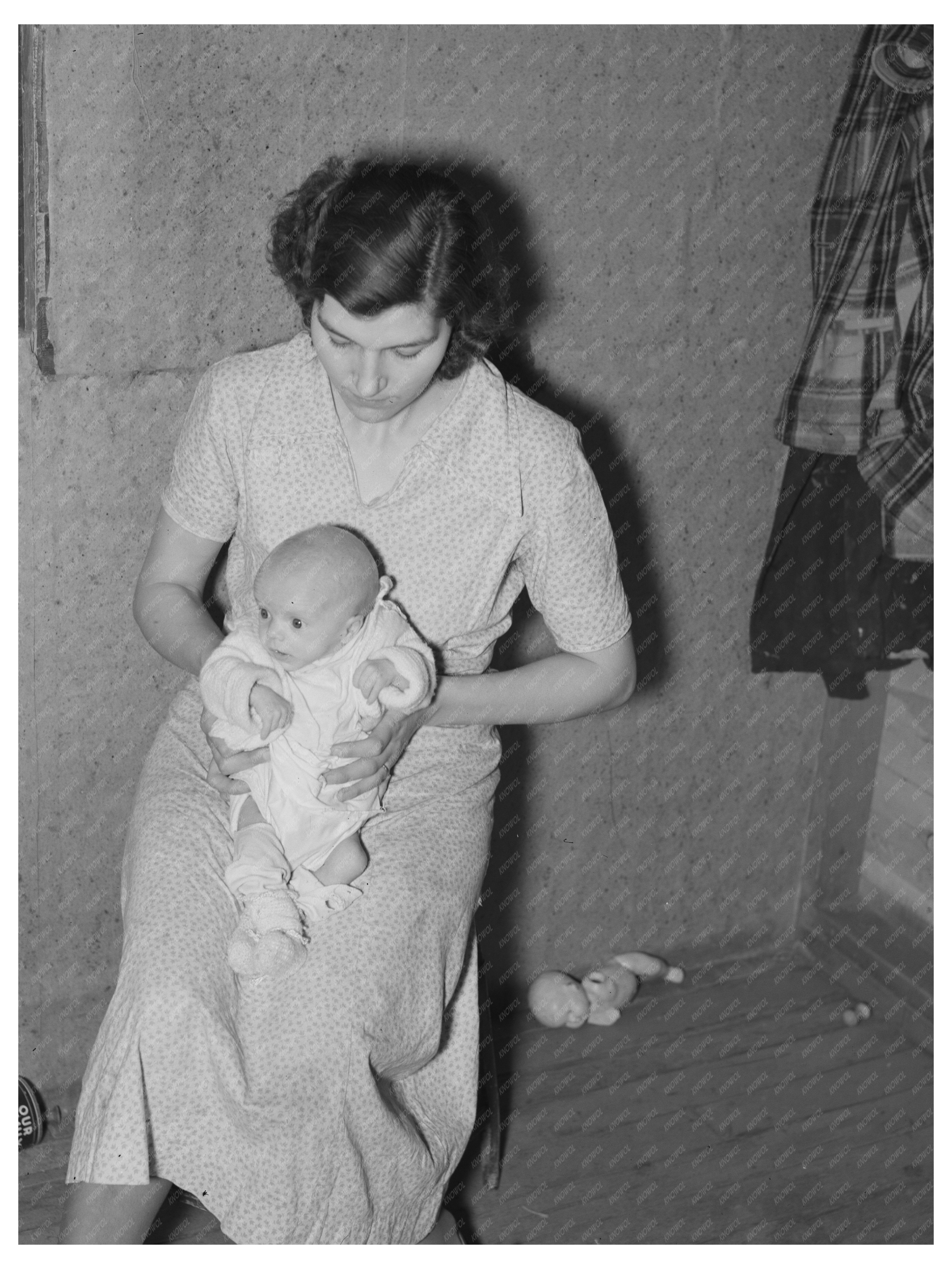 Undernourished Baby from North Dakota Drought 1937