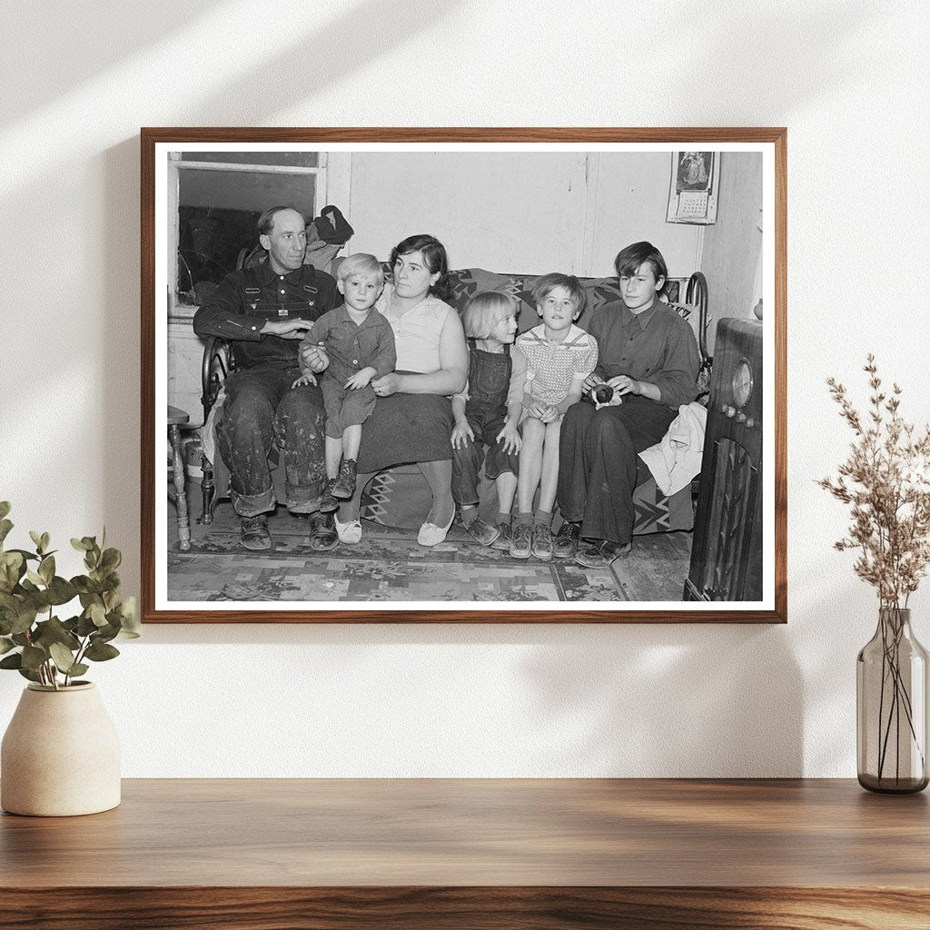 James Strunk Family in Wheelock North Dakota 1937