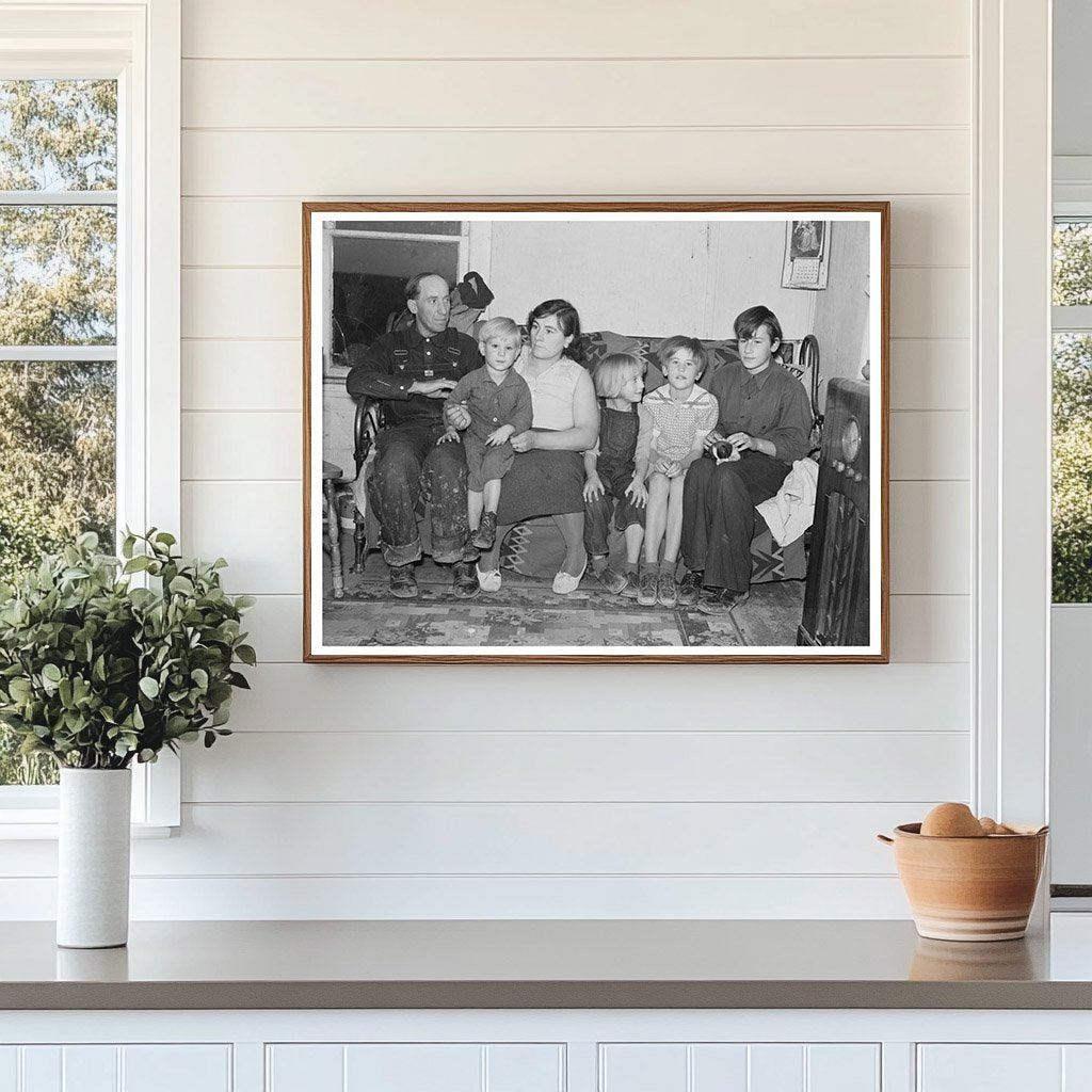James Strunk Family in Wheelock North Dakota 1937