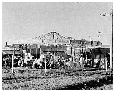 Merry-Go-Round in Towner North Dakota October 1937