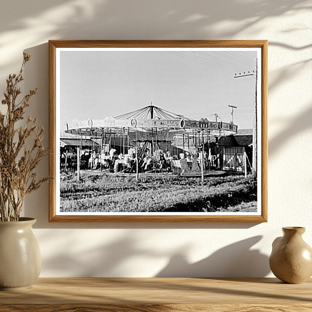 Merry-Go-Round in Towner North Dakota October 1937