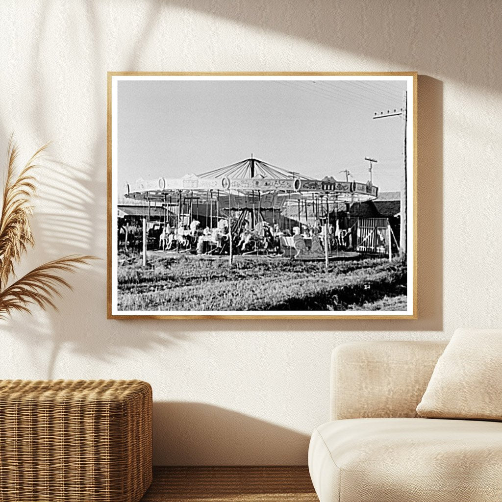 Merry-Go-Round in Towner North Dakota October 1937