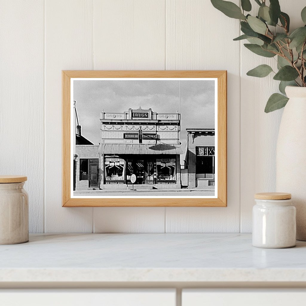 Vintage Drug Store in Michigan North Dakota 1937