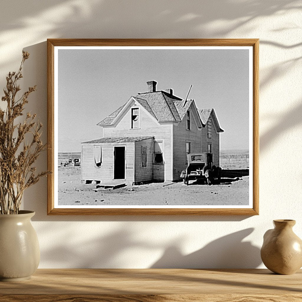 1937 Vintage Image of Deteriorating Farm Home North Dakota