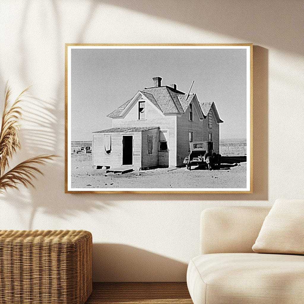 1937 Vintage Image of Deteriorating Farm Home North Dakota