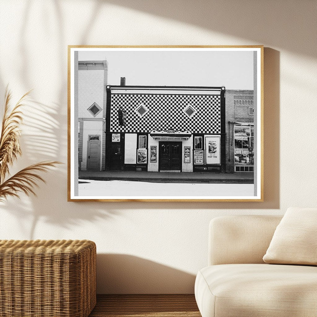 Vintage Roadside Theatre in Stanley North Dakota 1937