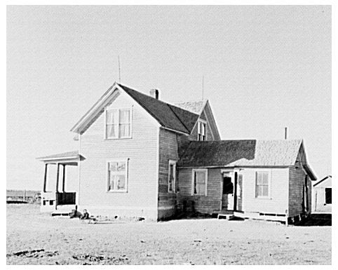 Carl Thorsons Home in Crosby North Dakota October 1937