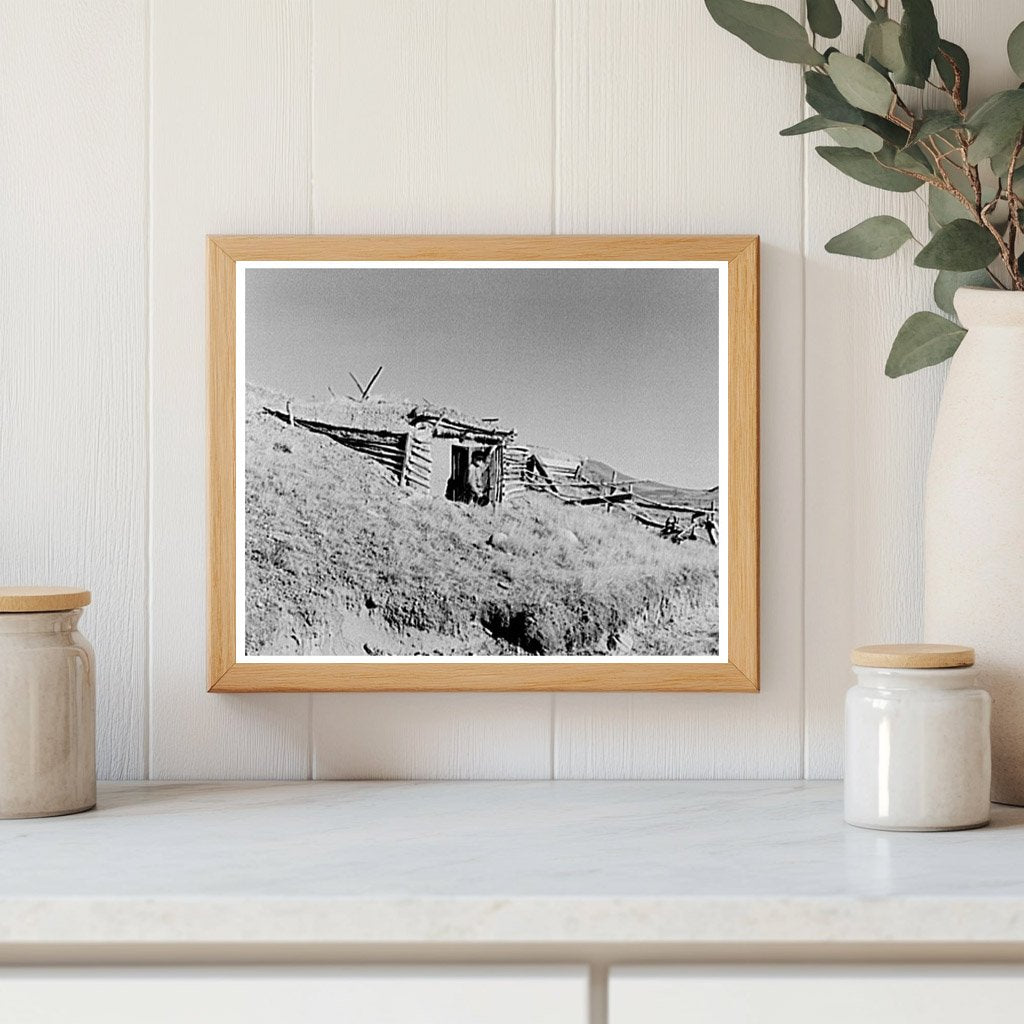 Hominy Thompson in Root Cellar Sheridan County Montana 1937