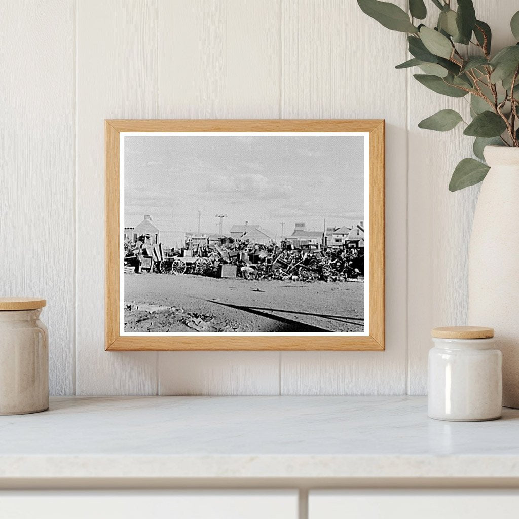 Vintage Agricultural Junkyard in Plentywood Montana 1937