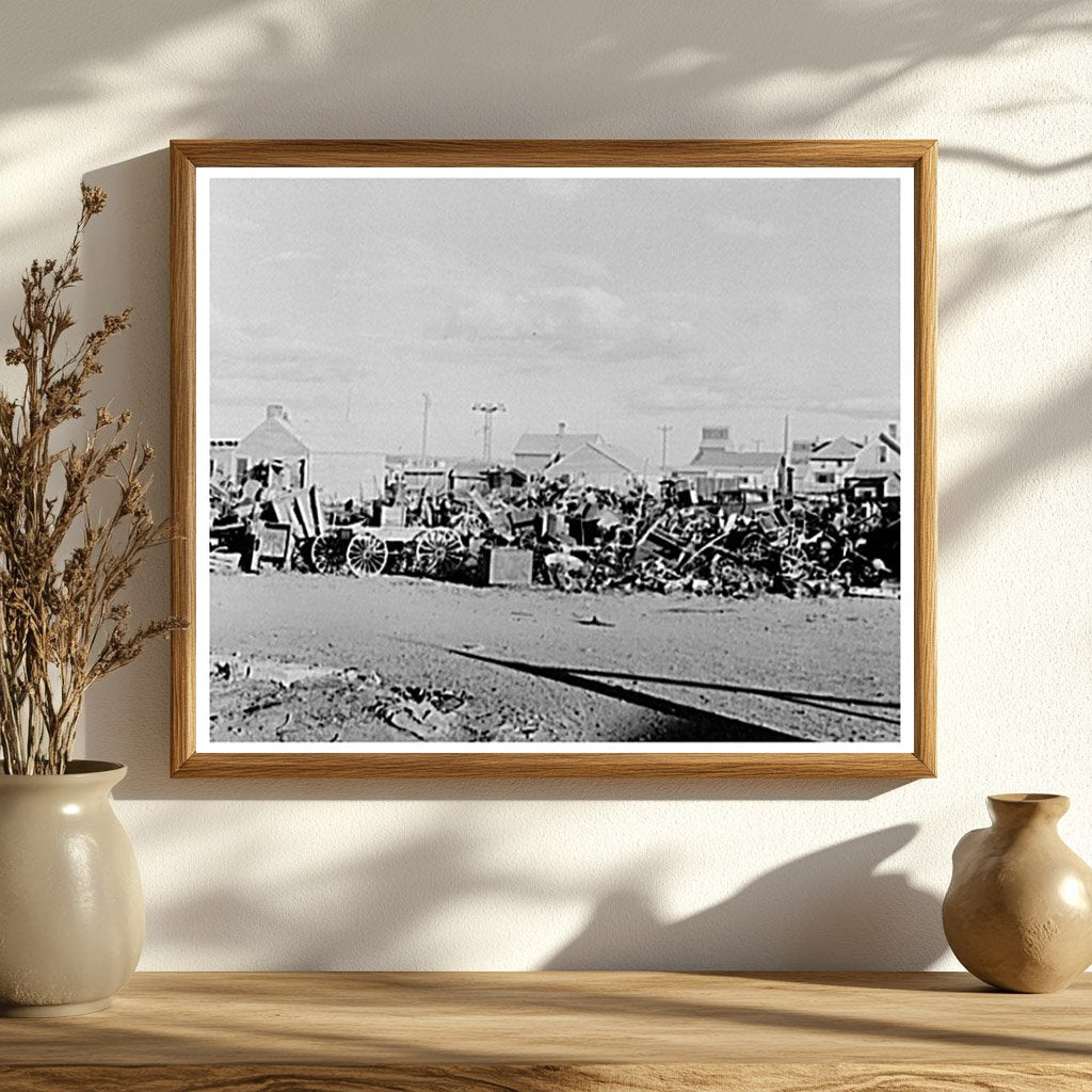 Vintage Agricultural Junkyard in Plentywood Montana 1937