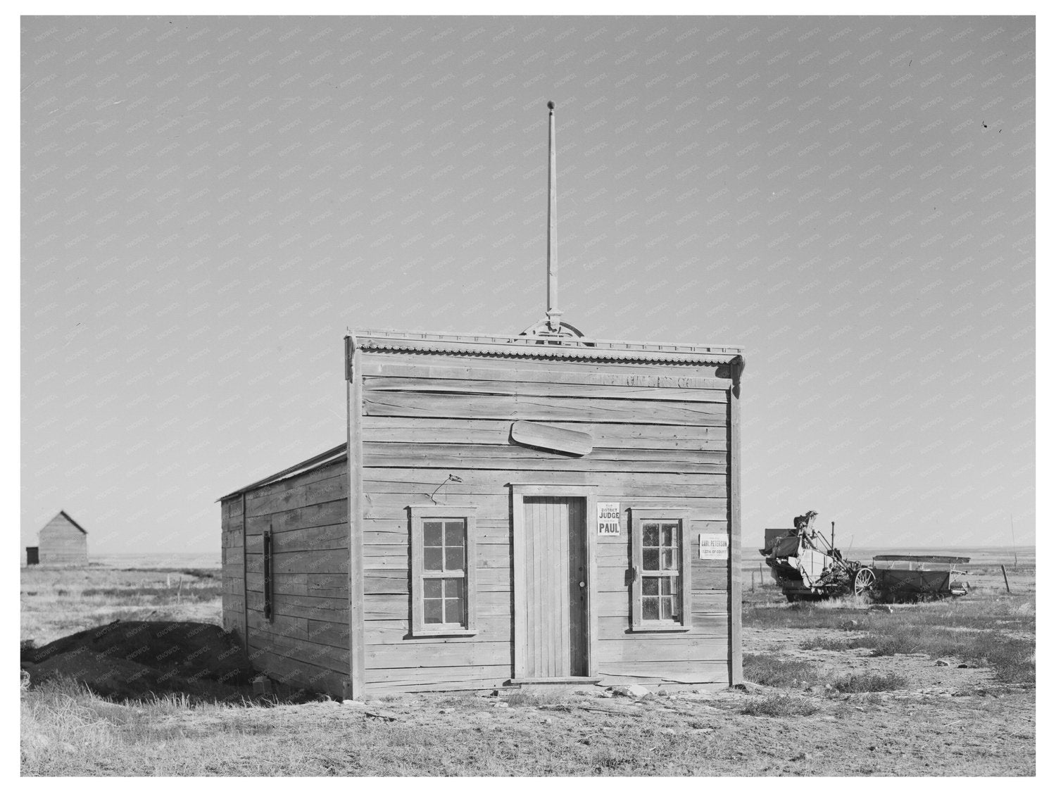 Vintage 1937 Dagmar Montana Justice Court Photograph