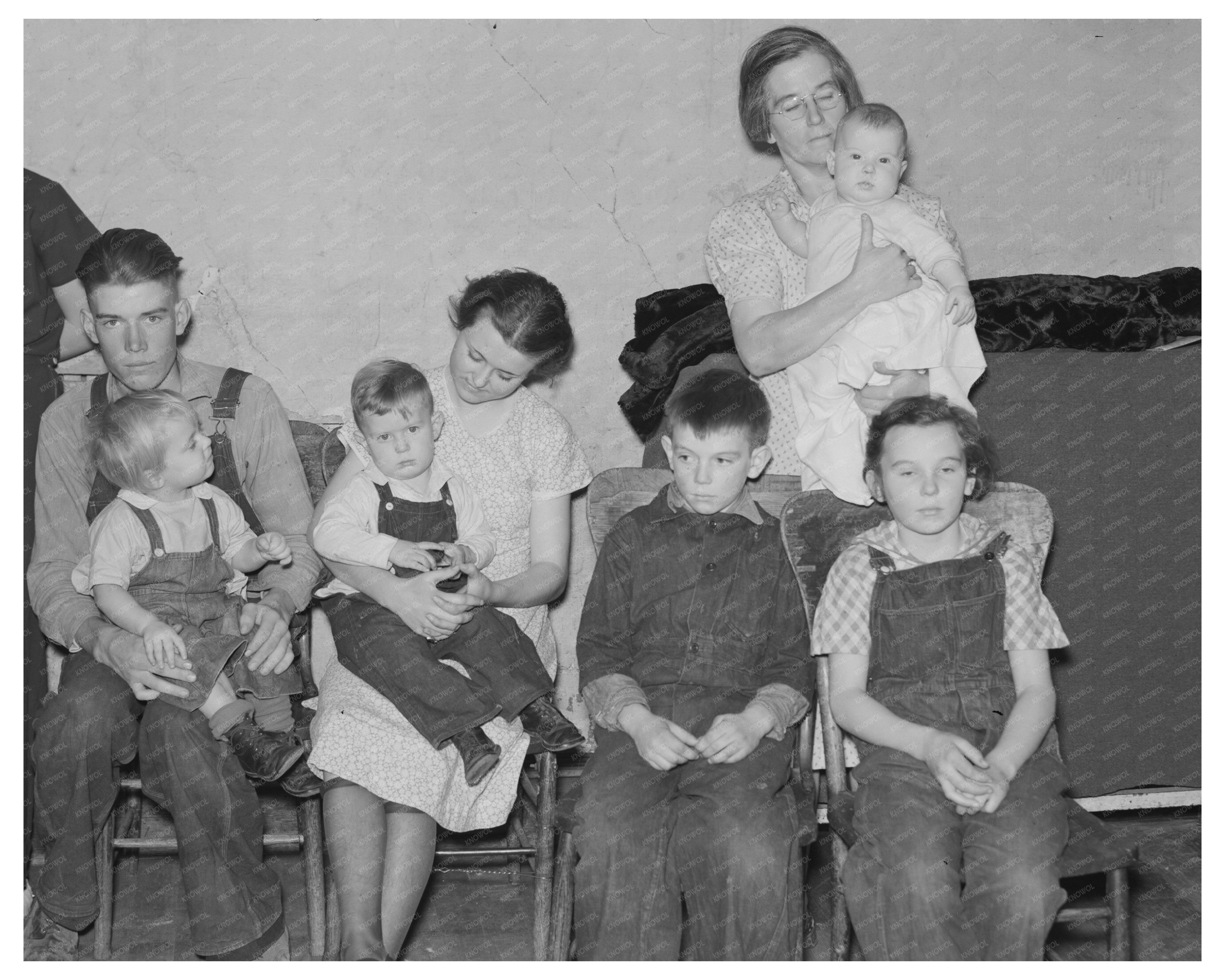 Family Portrait in Divide County North Dakota 1937
