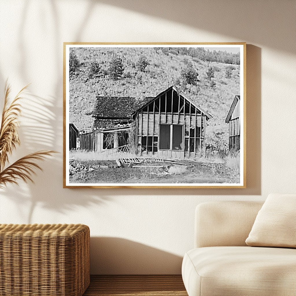 Abandoned House in Ghost Town Cambria Wyoming 1937