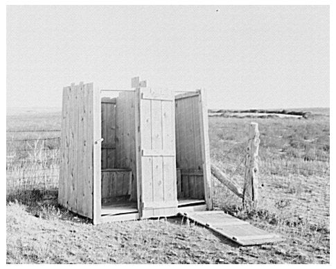 1937 Duplex Privy in McKenzie County North Dakota