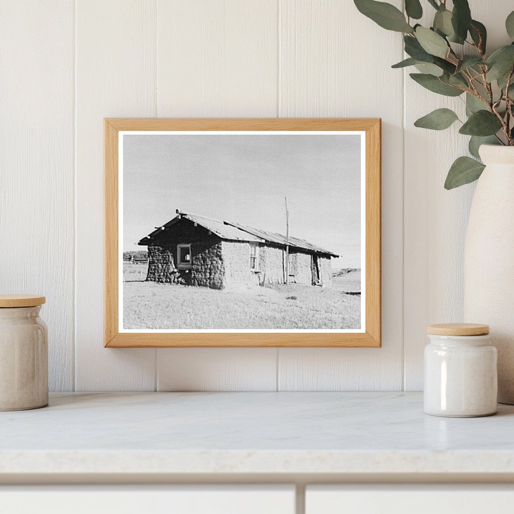 Sod House in McKenzie County North Dakota 1937