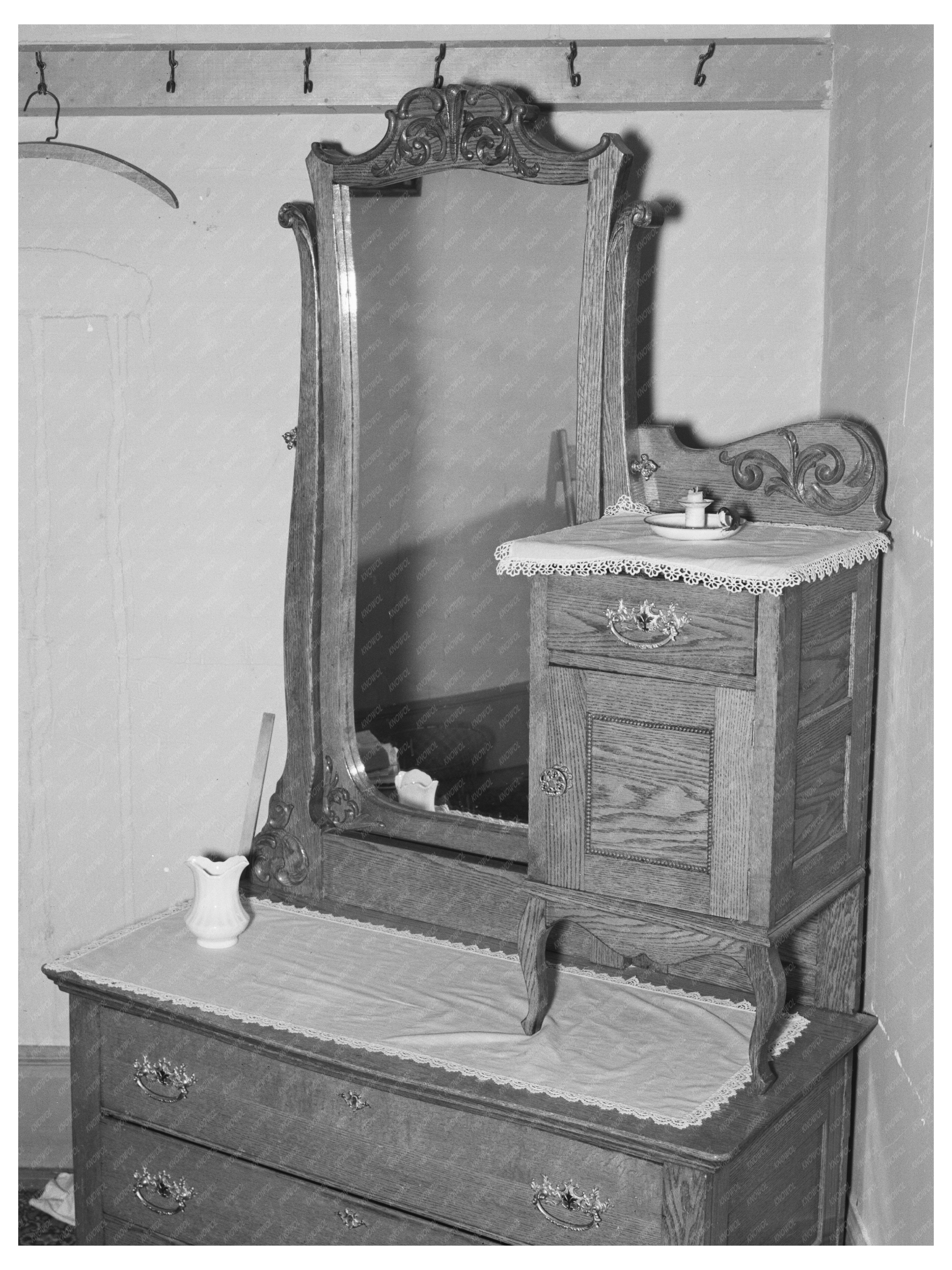 Old Dresser from Jim Hardins Home in Deadwood 1937