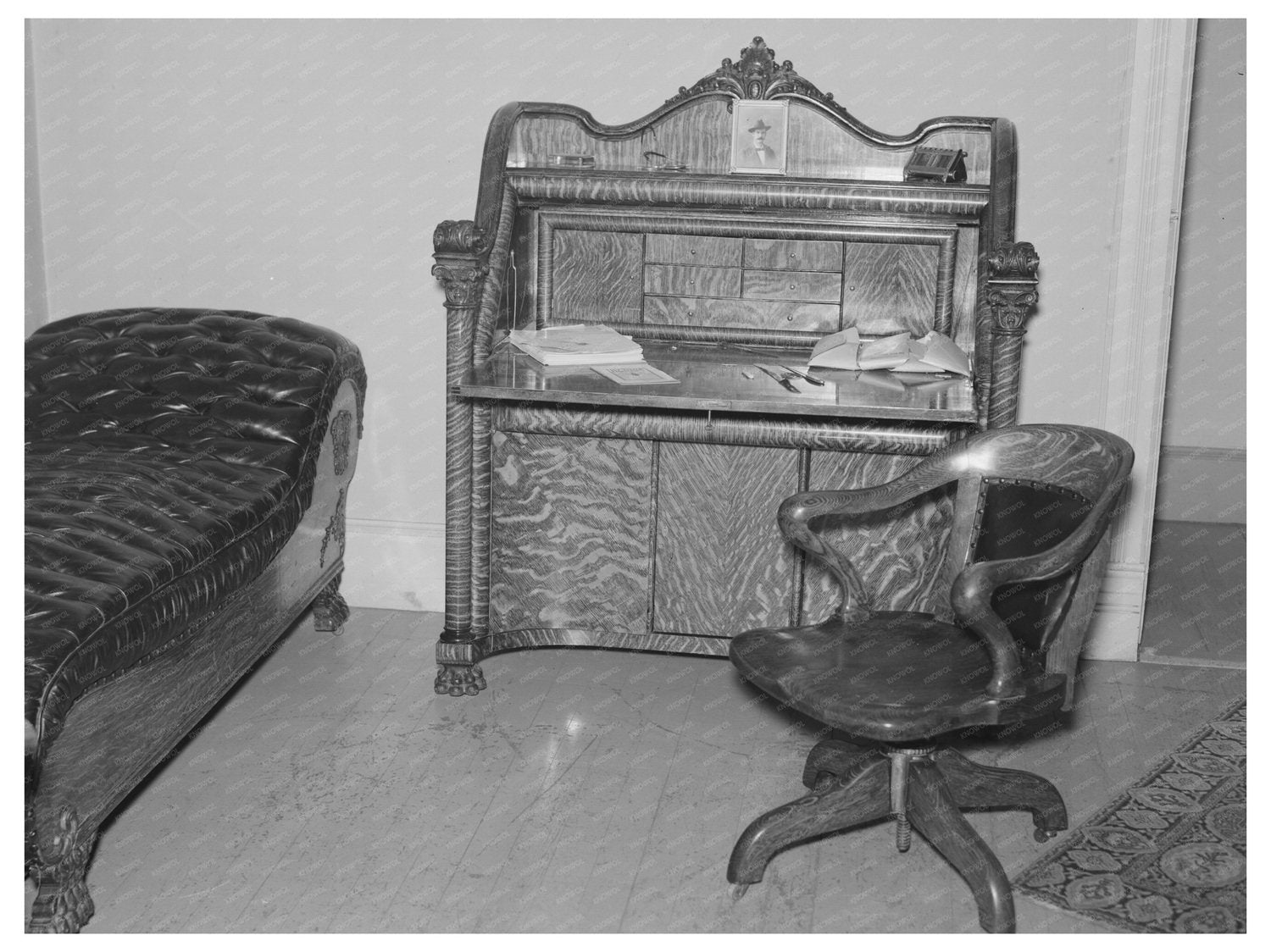 Vintage Living Room in Two Bit Creek South Dakota 1937