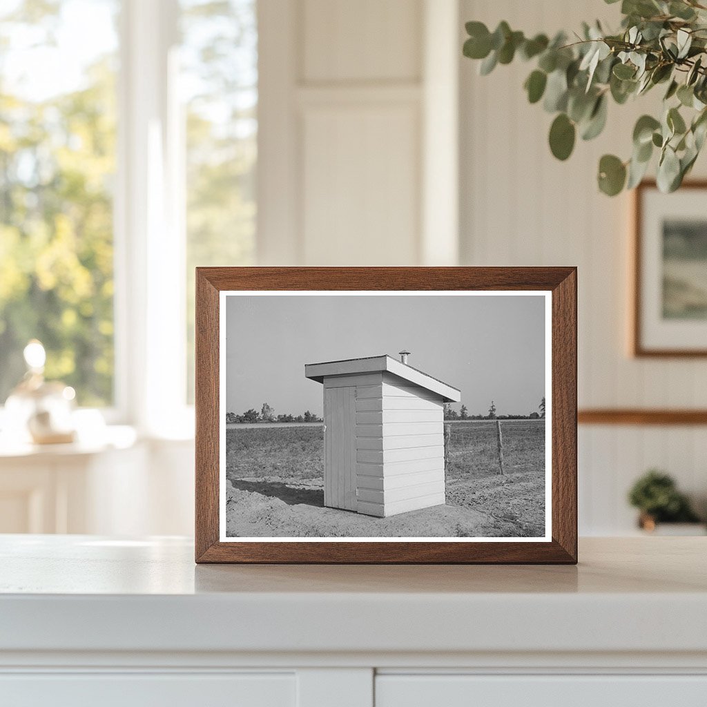 Vintage 1938 Privy on New Farm Unit in Missouri
